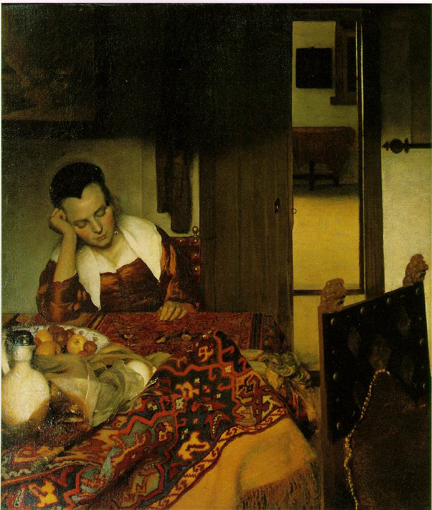 Joven durmiendo.  Jan Vermeer.